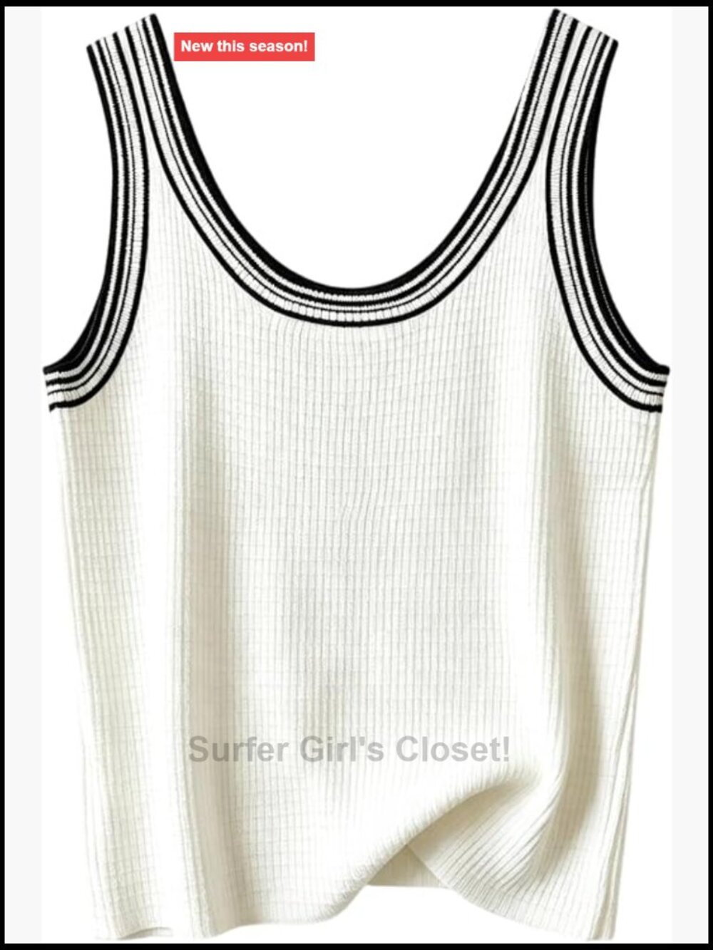 Women's Knit Sweater Tank Top Scoop Neck Sleeveless Casual Summer